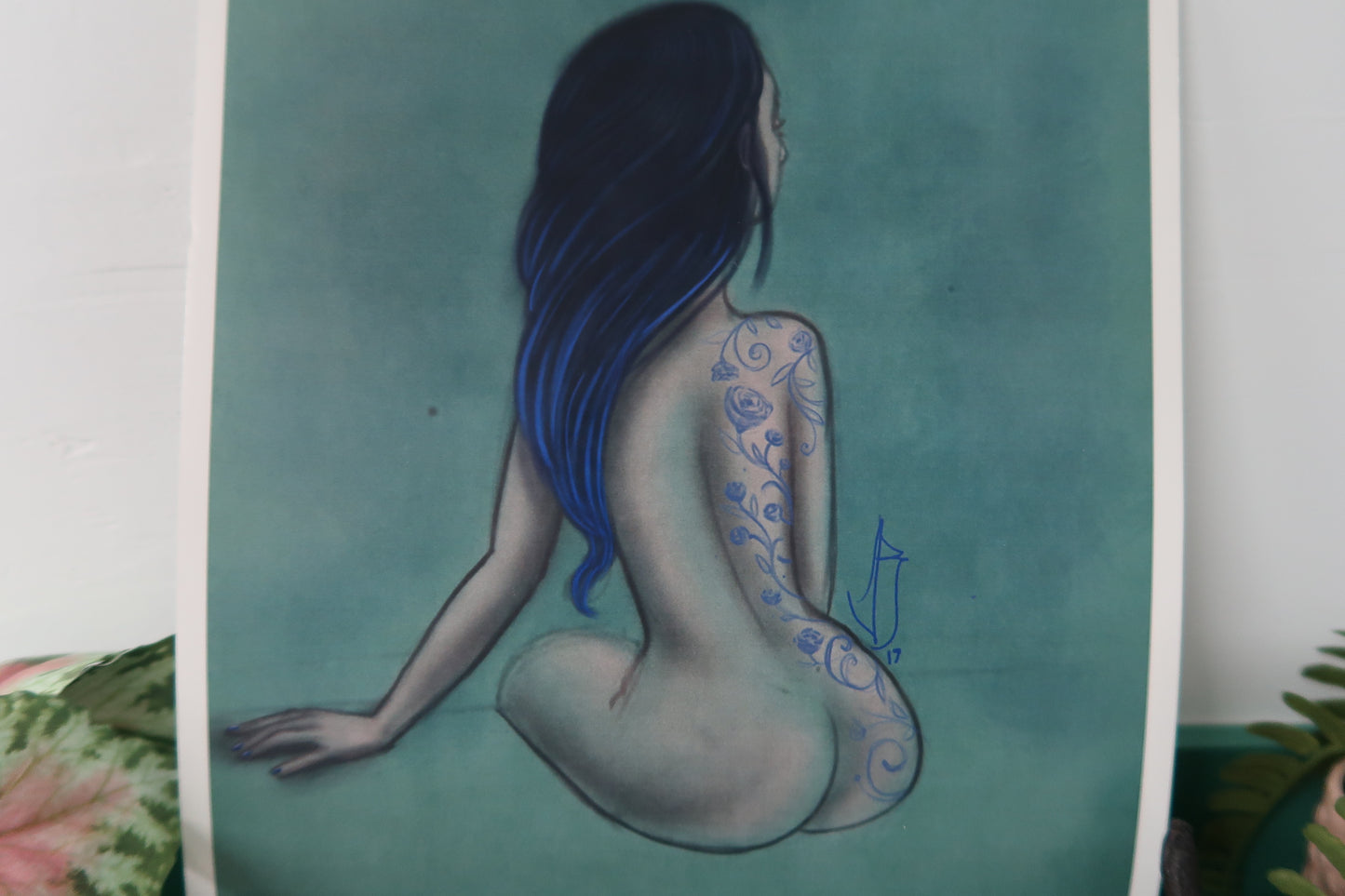 "Girl with the Tattoo" 8"x10" PRINT