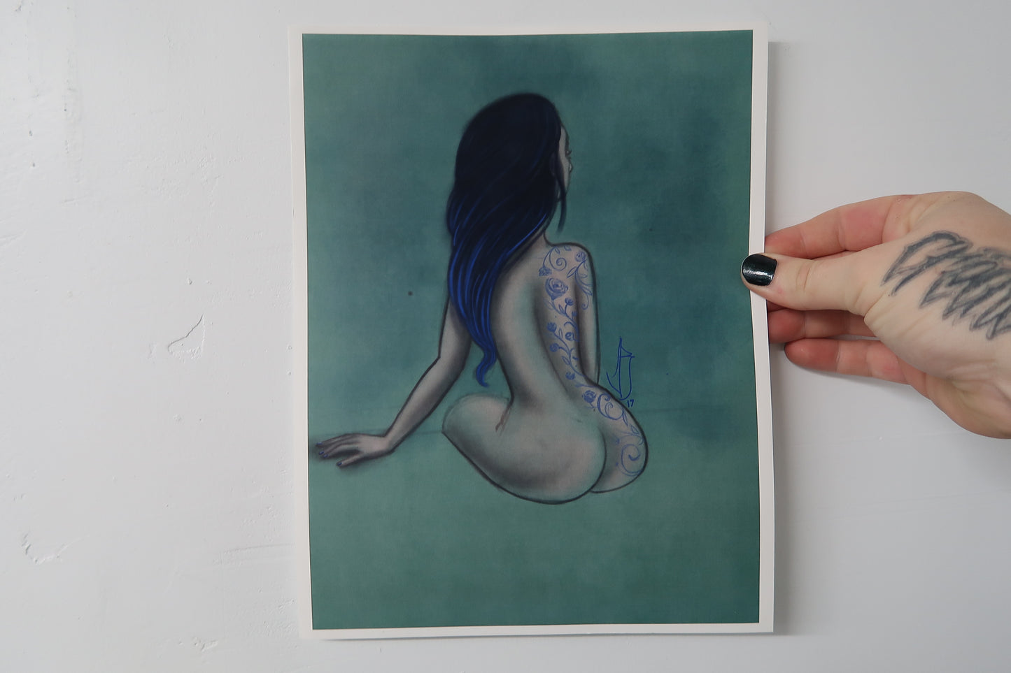 "Girl with the Tattoo" 8"x10" PRINT