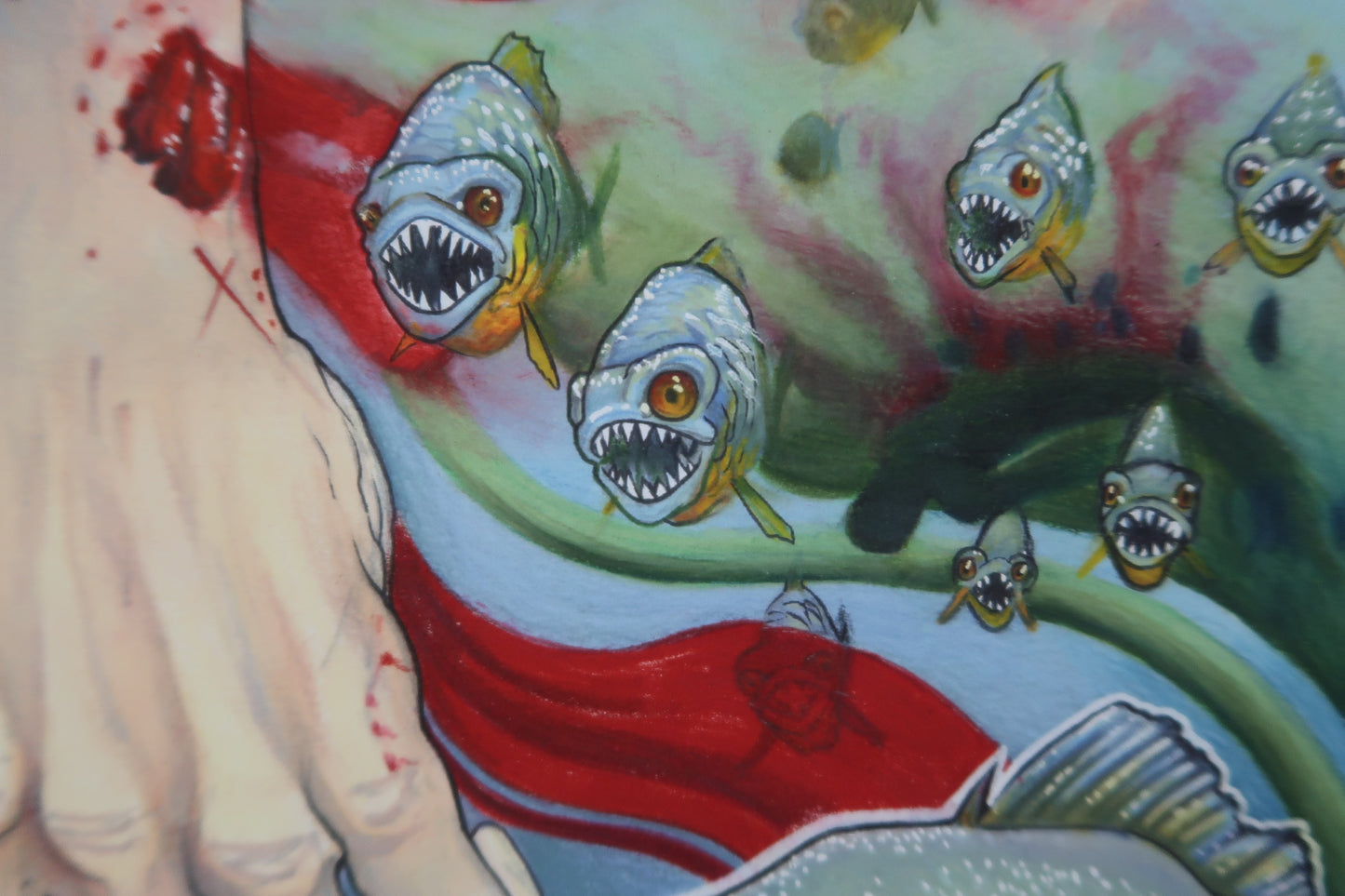 "Piranha" 11"x14" PRINT