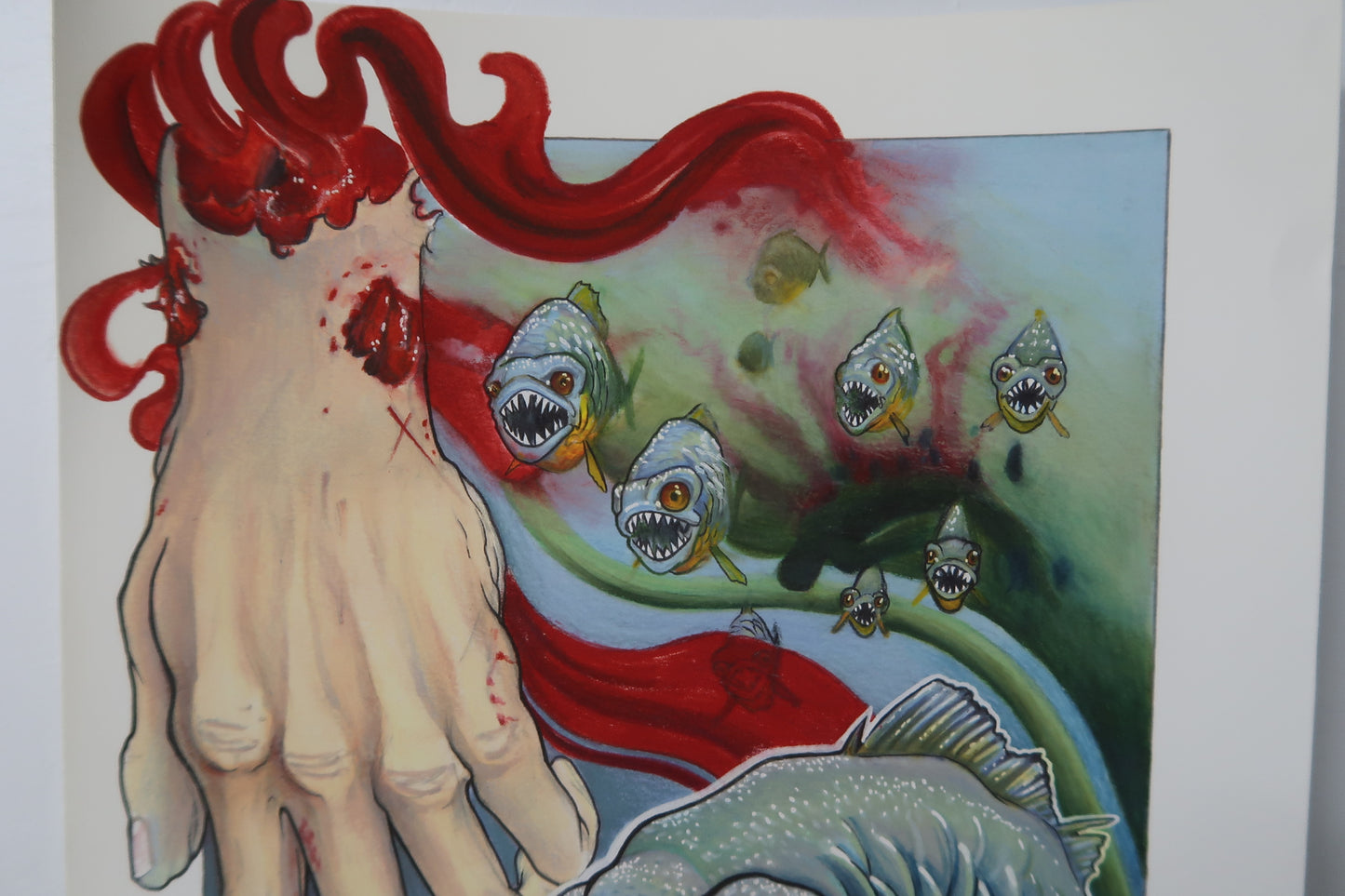 "Piranha" 11"x14" PRINT