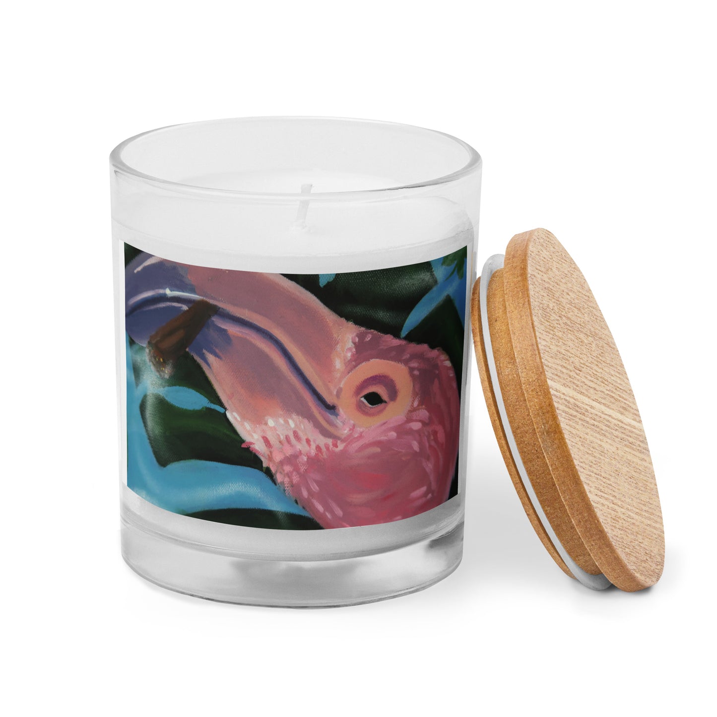 Glass jar candle - Fla-migo