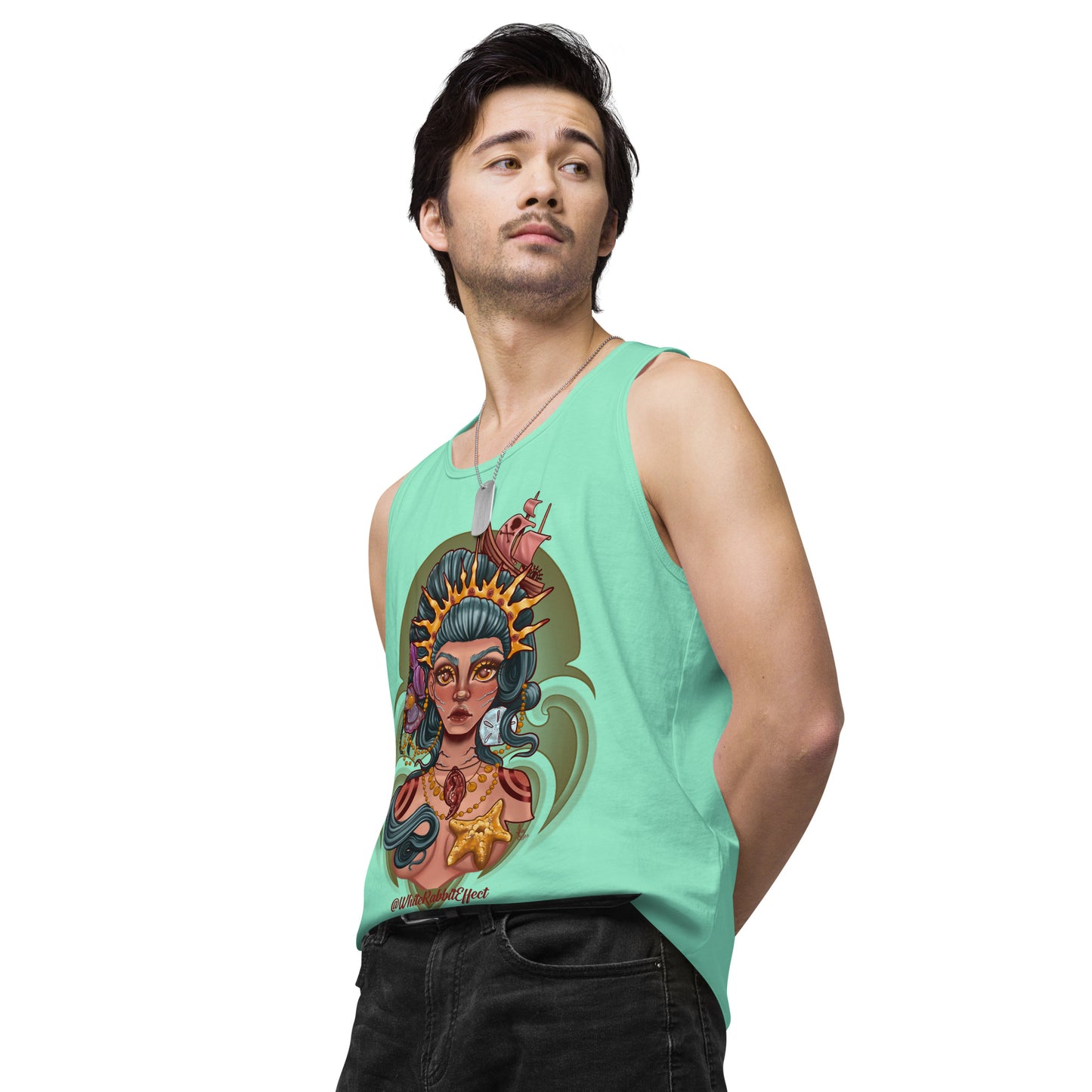 Men’s premium tank top - "Mermaid Queen"