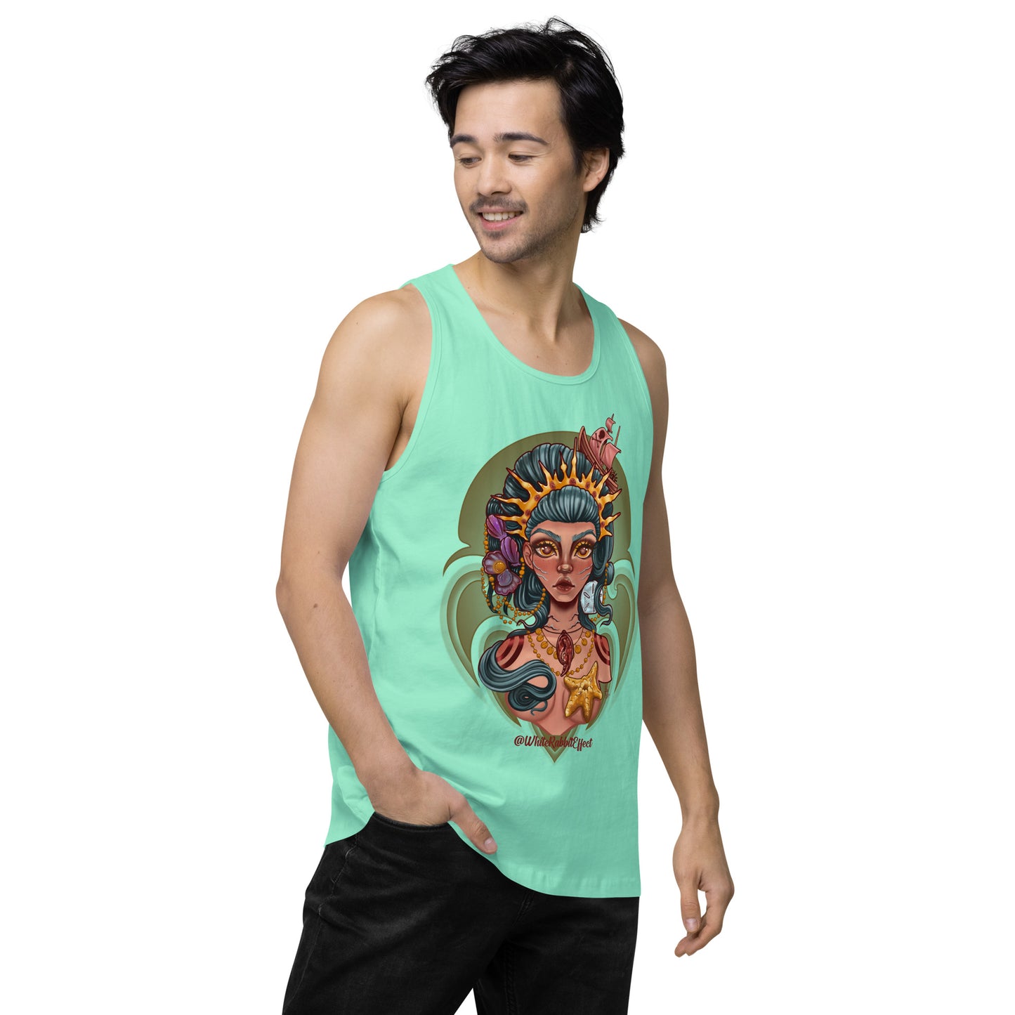 Men’s premium tank top - "Mermaid Queen"