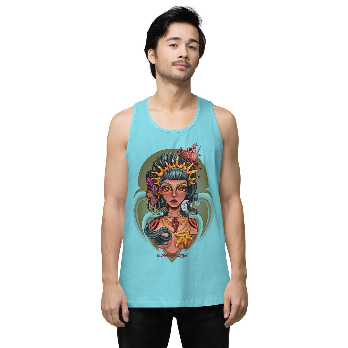 Men’s premium tank top - "Mermaid Queen"