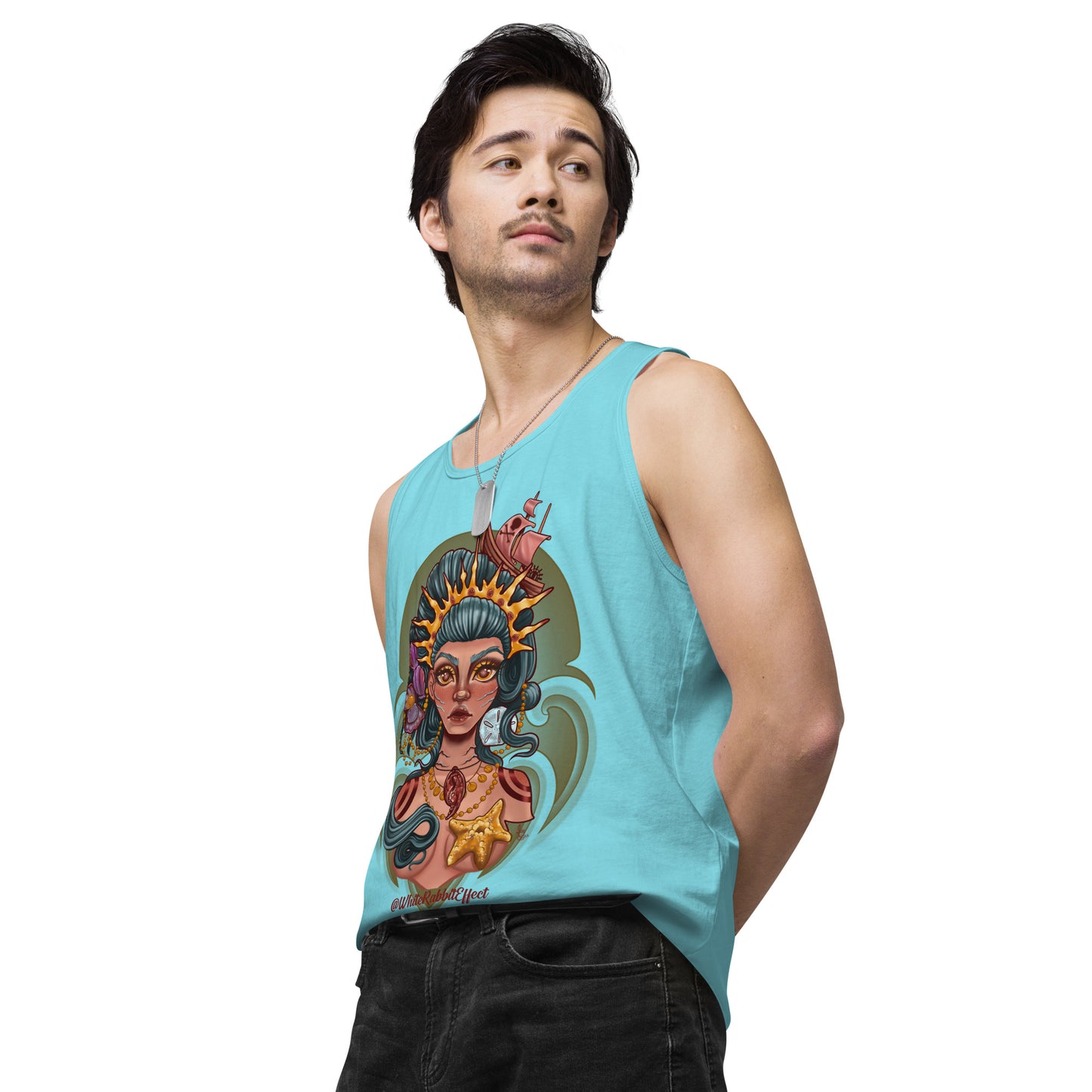 Men’s premium tank top - "Mermaid Queen"