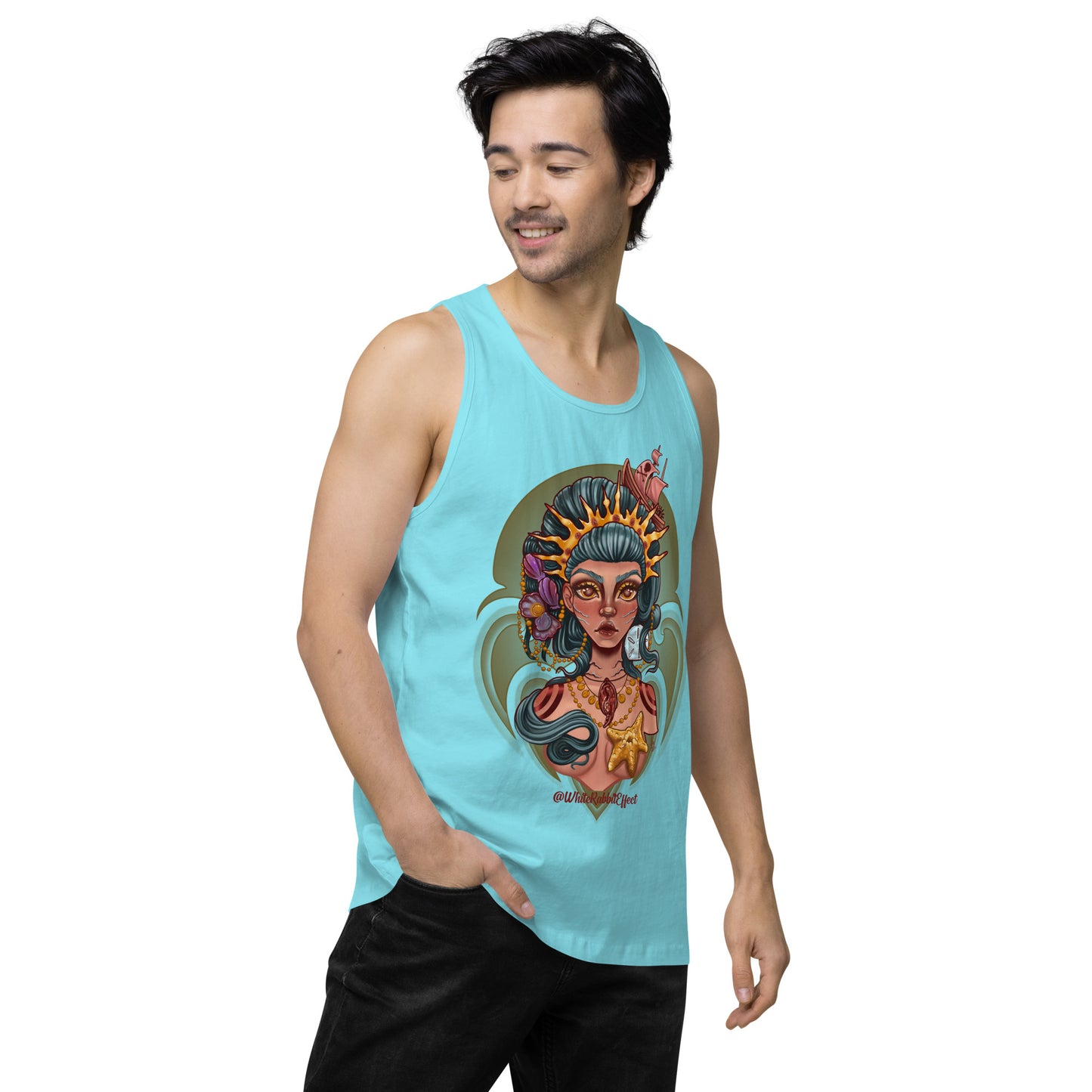 Men’s premium tank top - "Mermaid Queen"