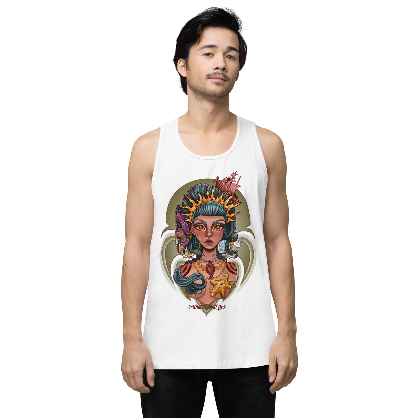Men’s premium tank top - "Mermaid Queen"