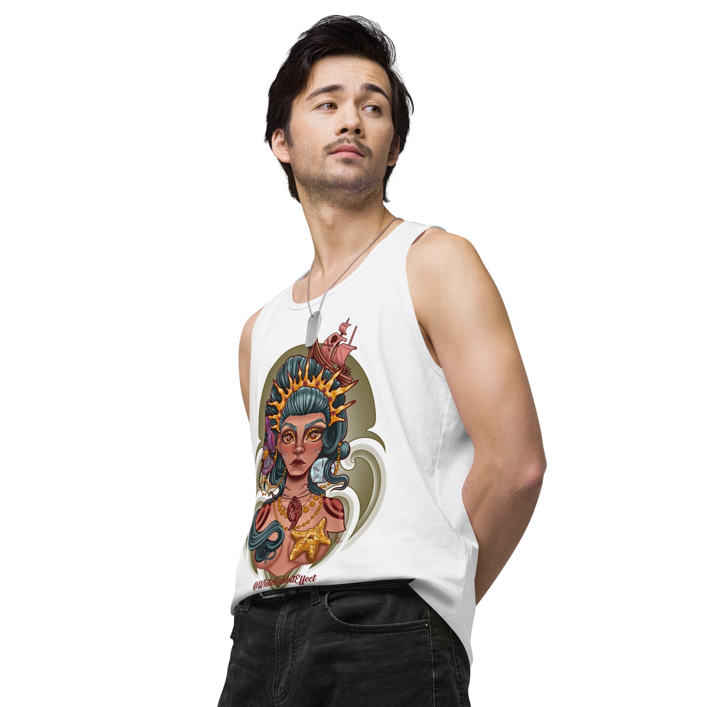 Men’s premium tank top - "Mermaid Queen"
