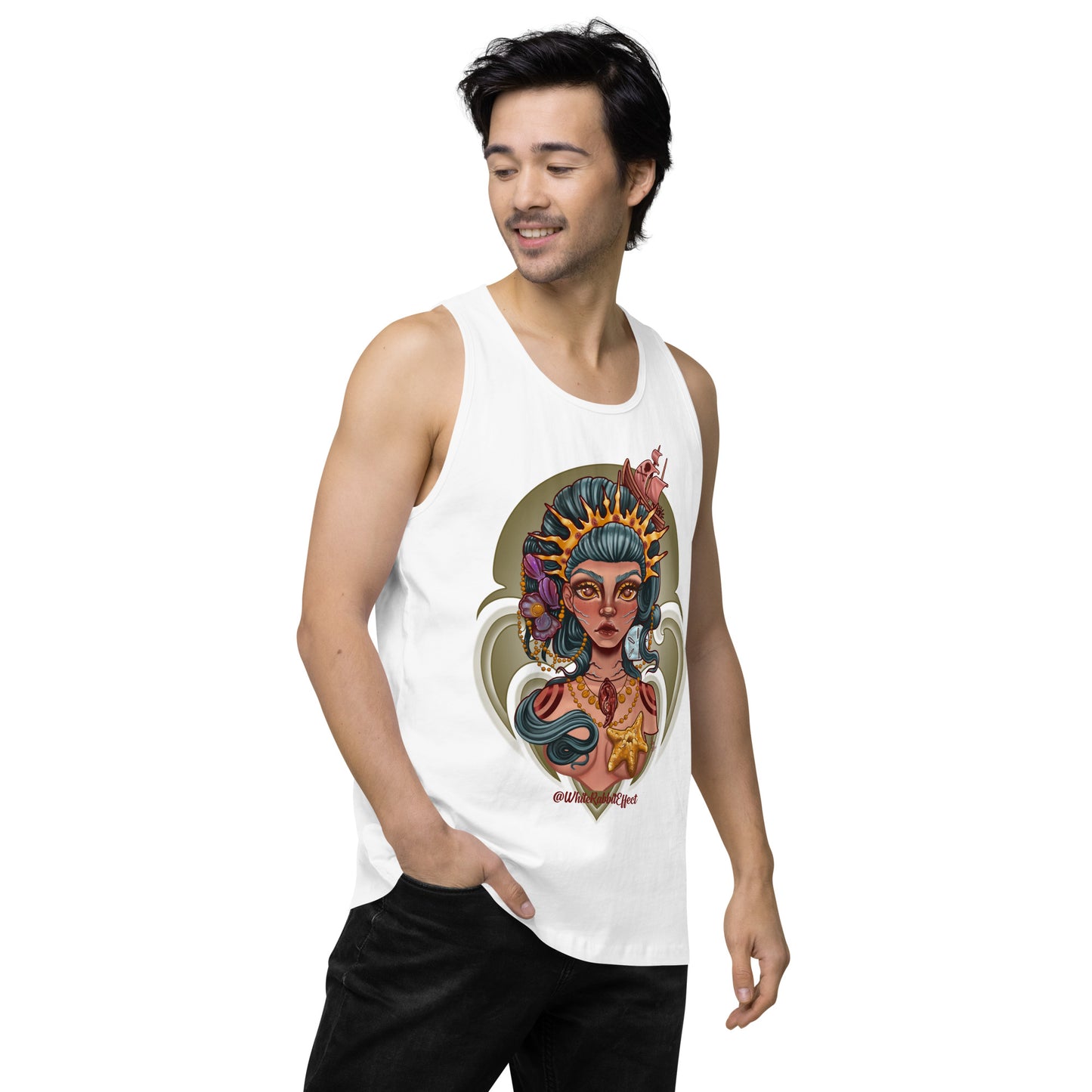 Men’s premium tank top - "Mermaid Queen"