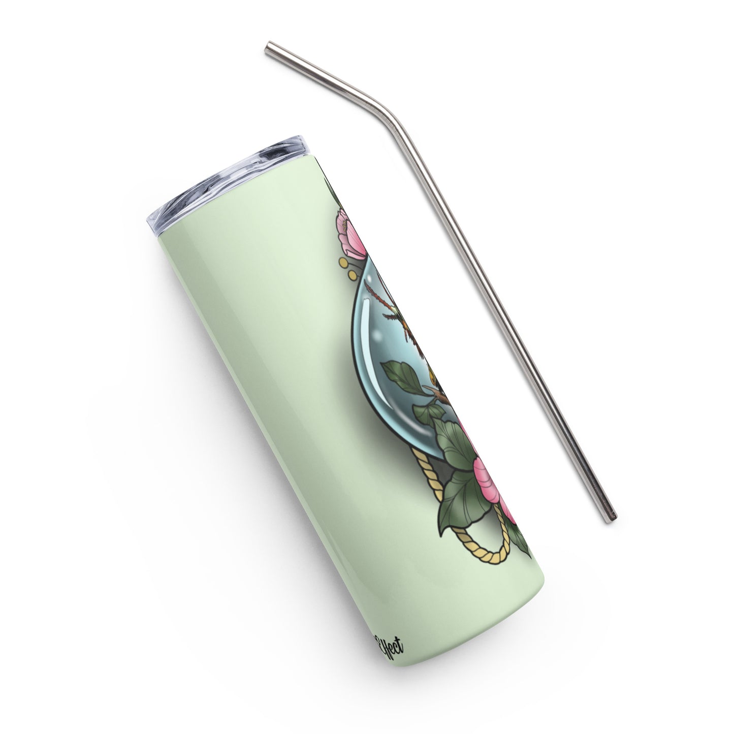 Stainless steel tumbler-"Horned Caterpillar"