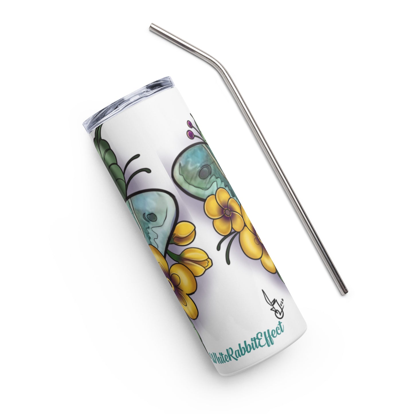 Stainless steel tumbler-"Blue Moth"