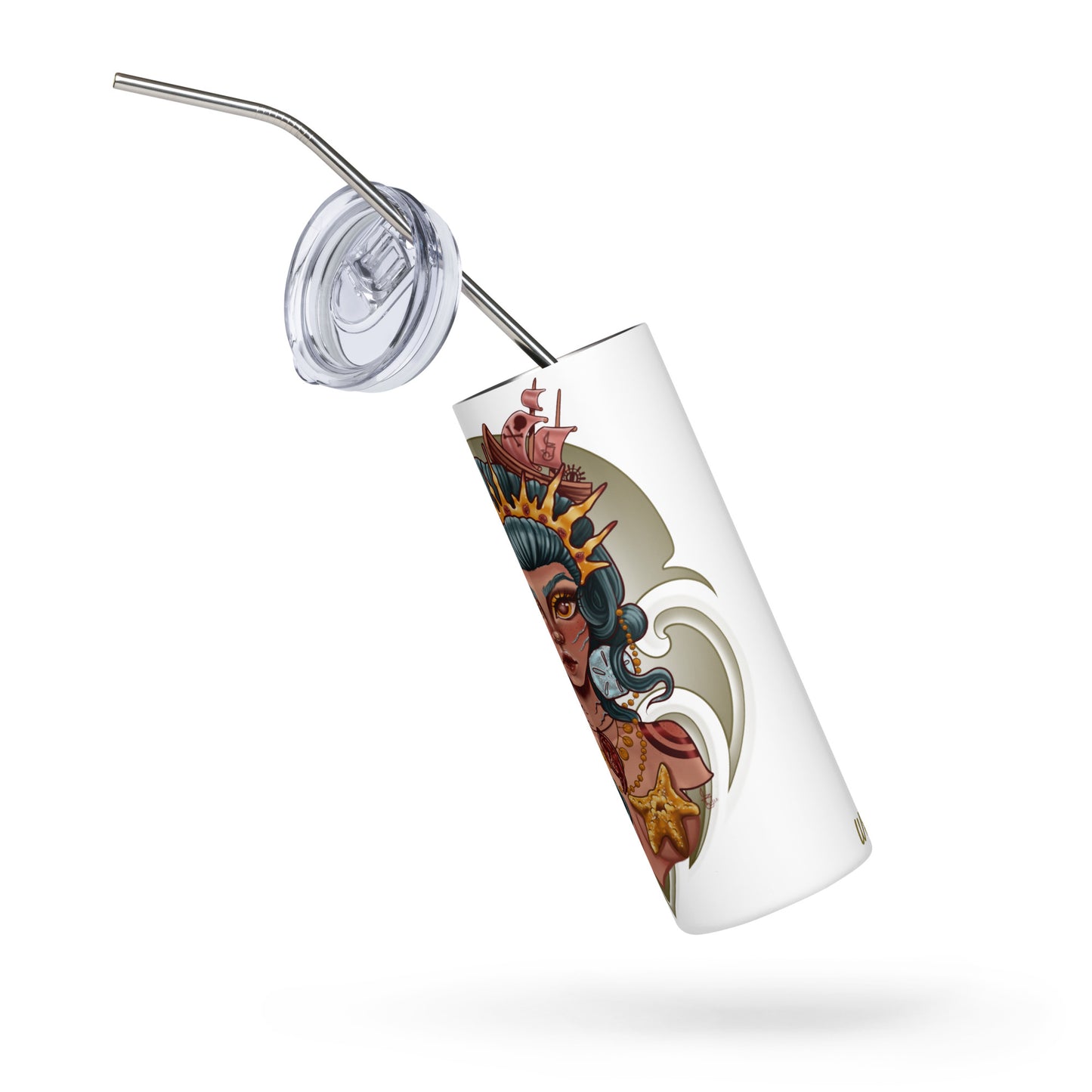 Stainless steel tumbler-"Ocean Queen"