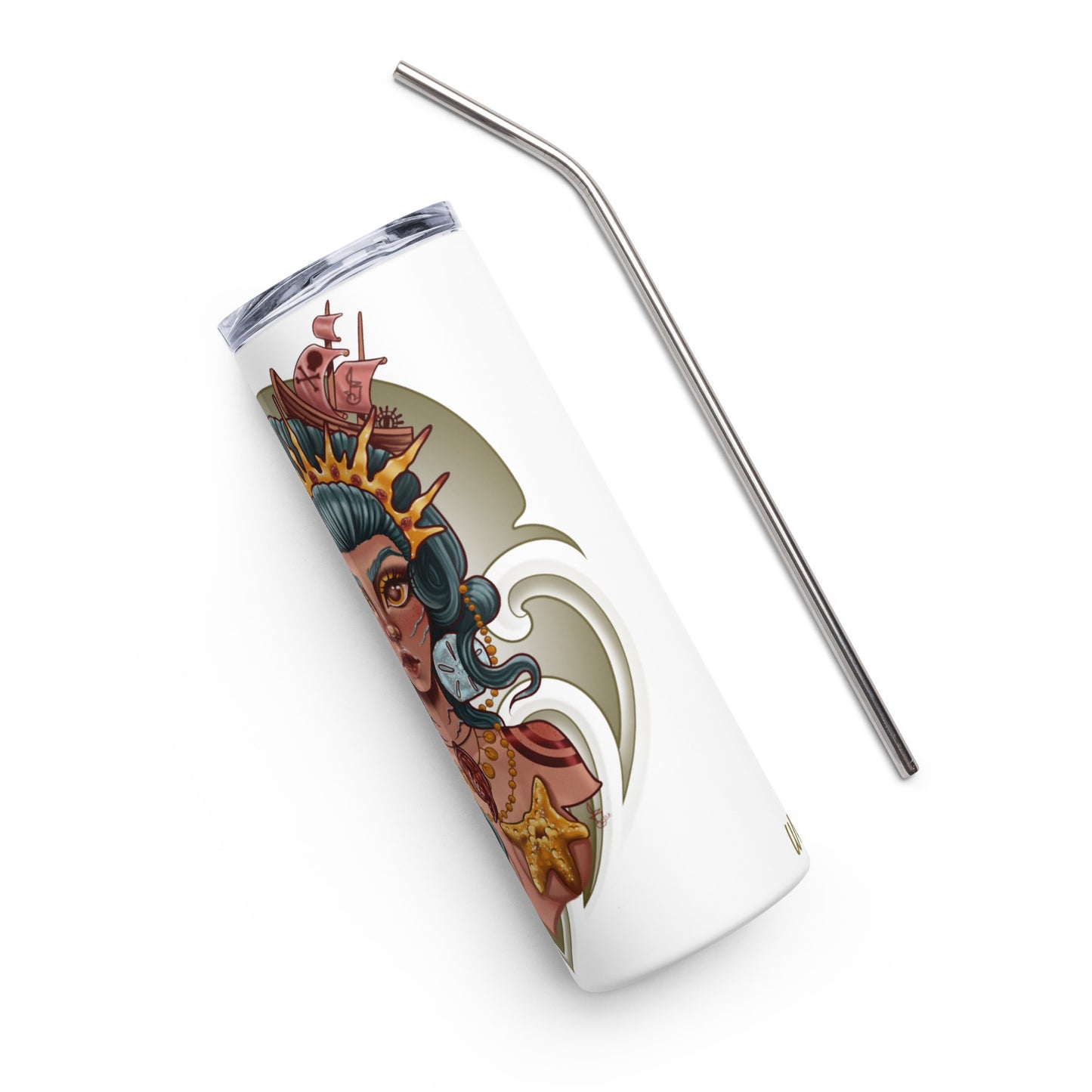 Stainless steel tumbler-"Ocean Queen"