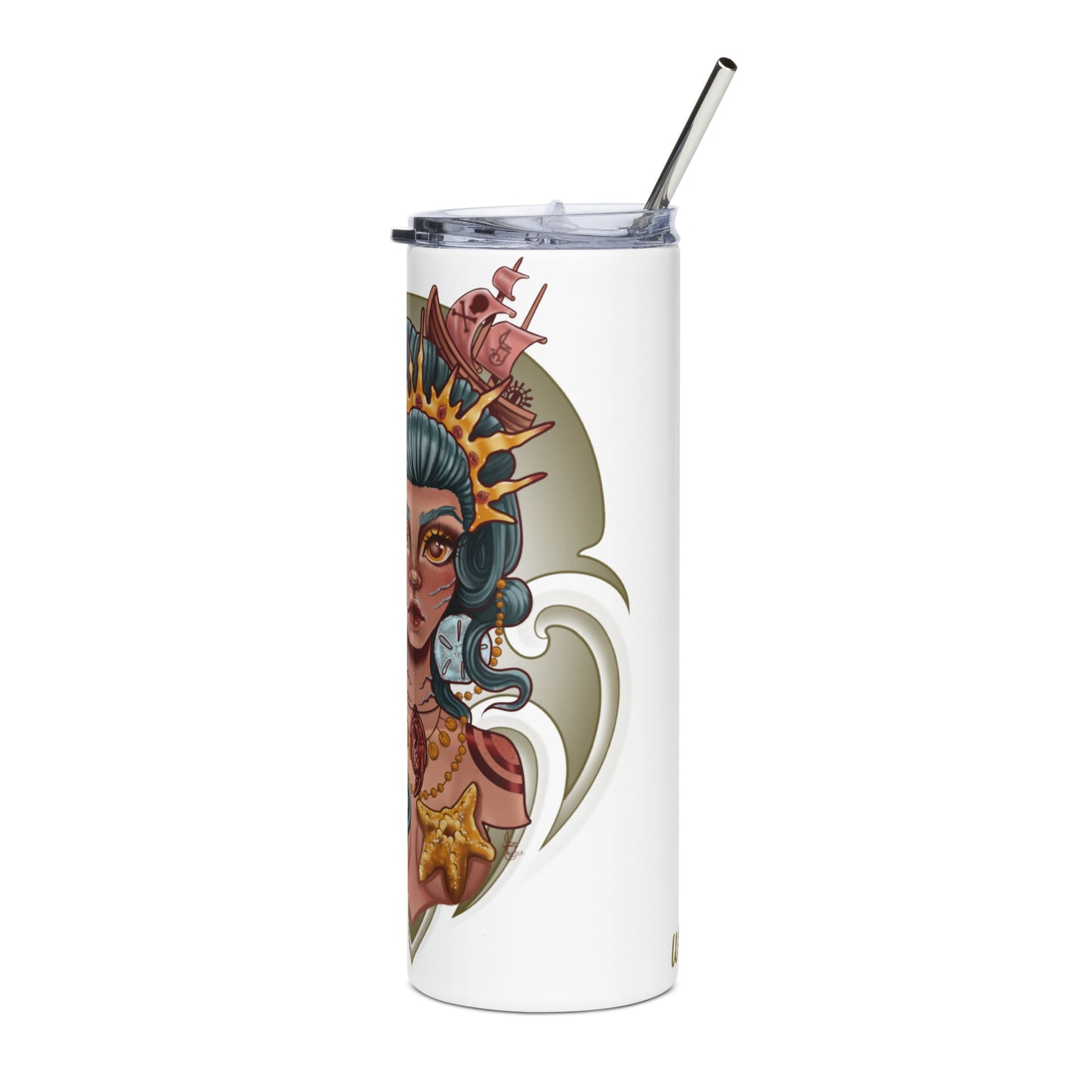 Stainless steel tumbler-"Ocean Queen"