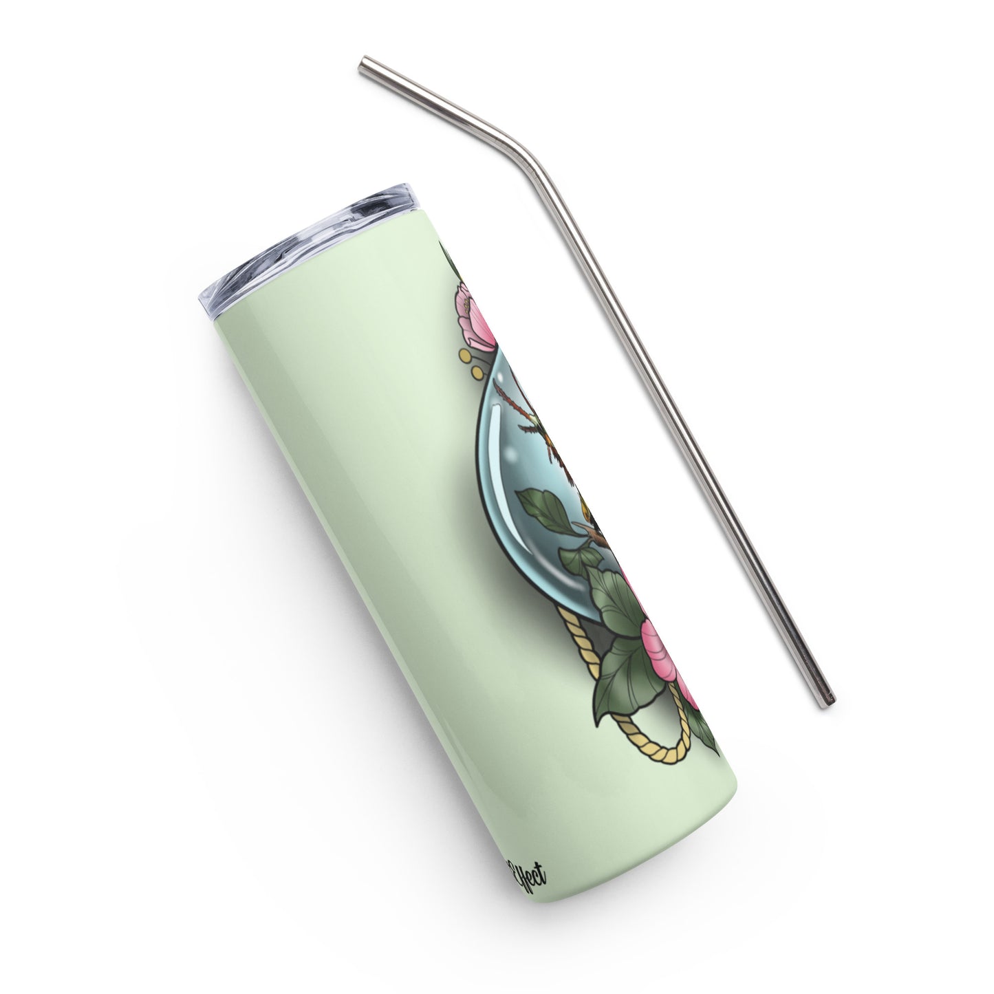 Stainless steel tumbler-"Horned Caterpillar"