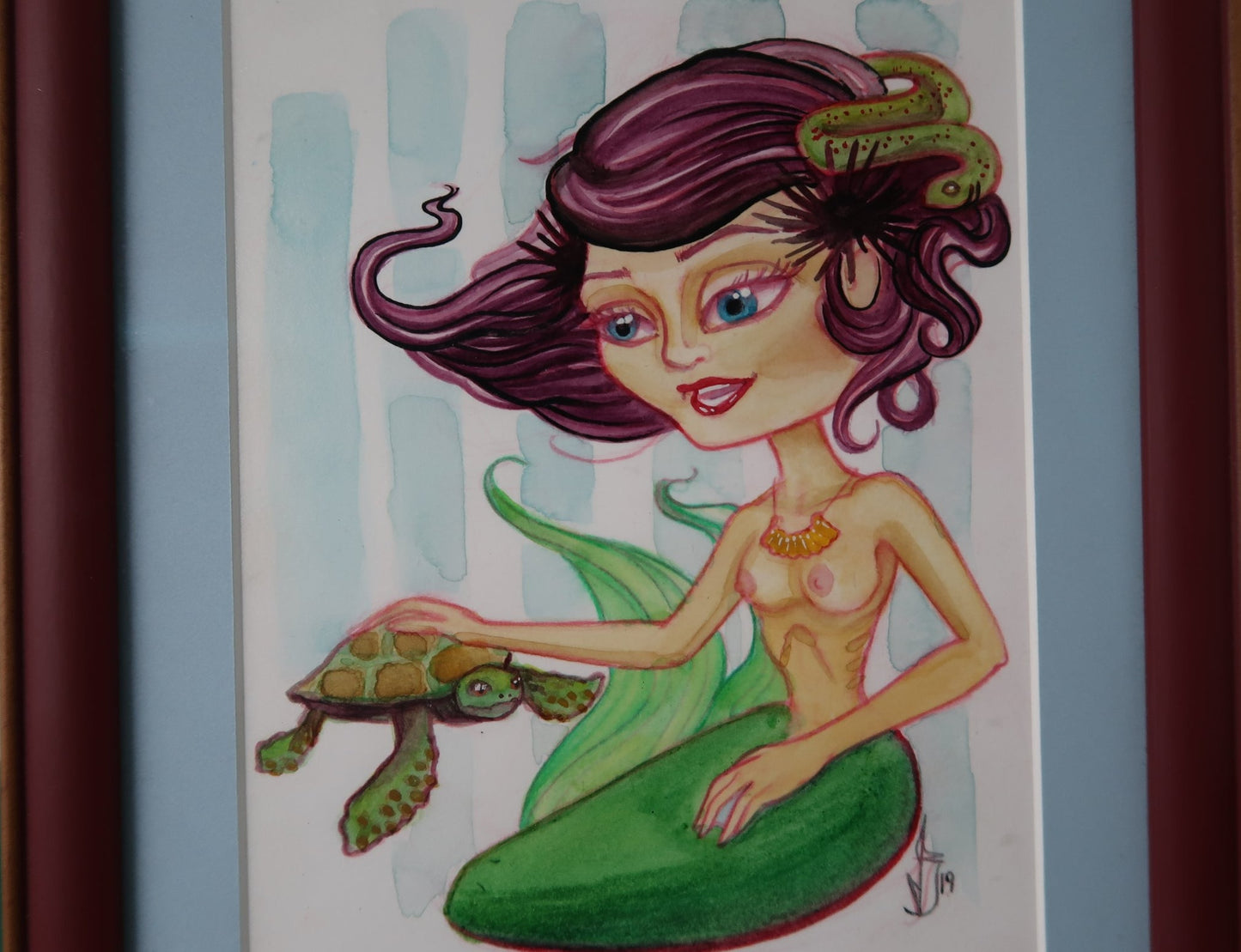 "Mer Friend" 9"x11" ORIGINAL PAINTING