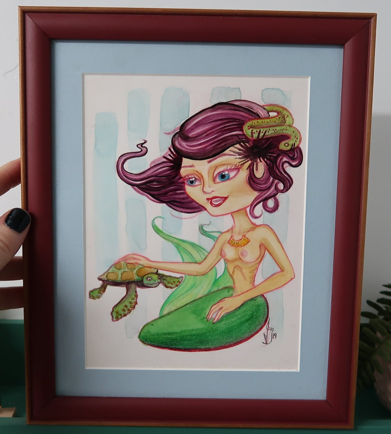 "Mer Friend" 9"x11" ORIGINAL PAINTING