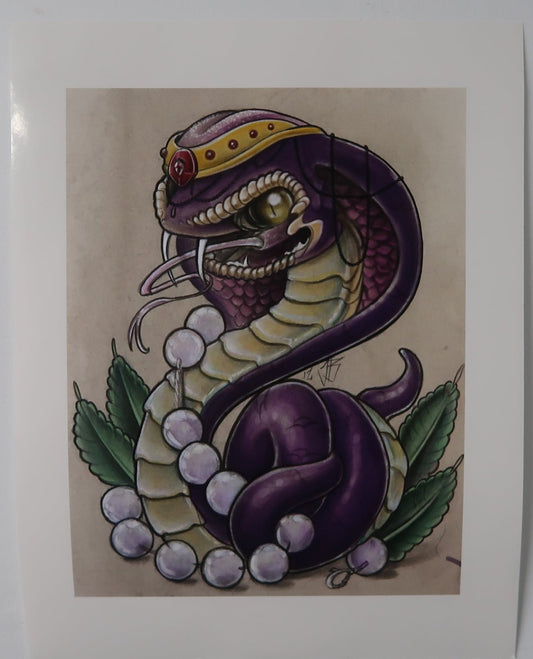 "Queen Cobra" 8"x10" LIMITED PRINT