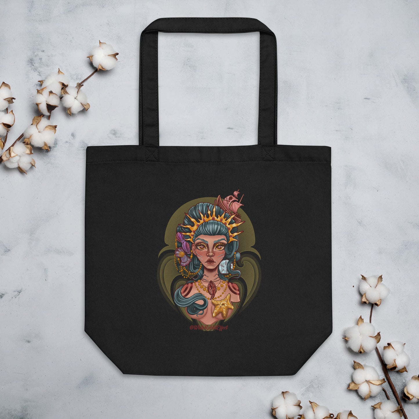 Eco Tote Bag - "Ocean Queen"