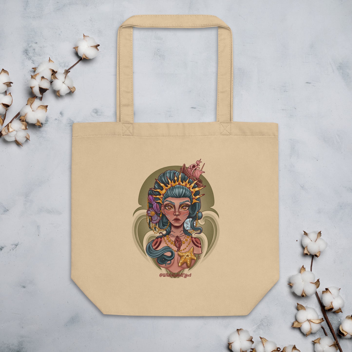 Eco Tote Bag - "Ocean Queen"