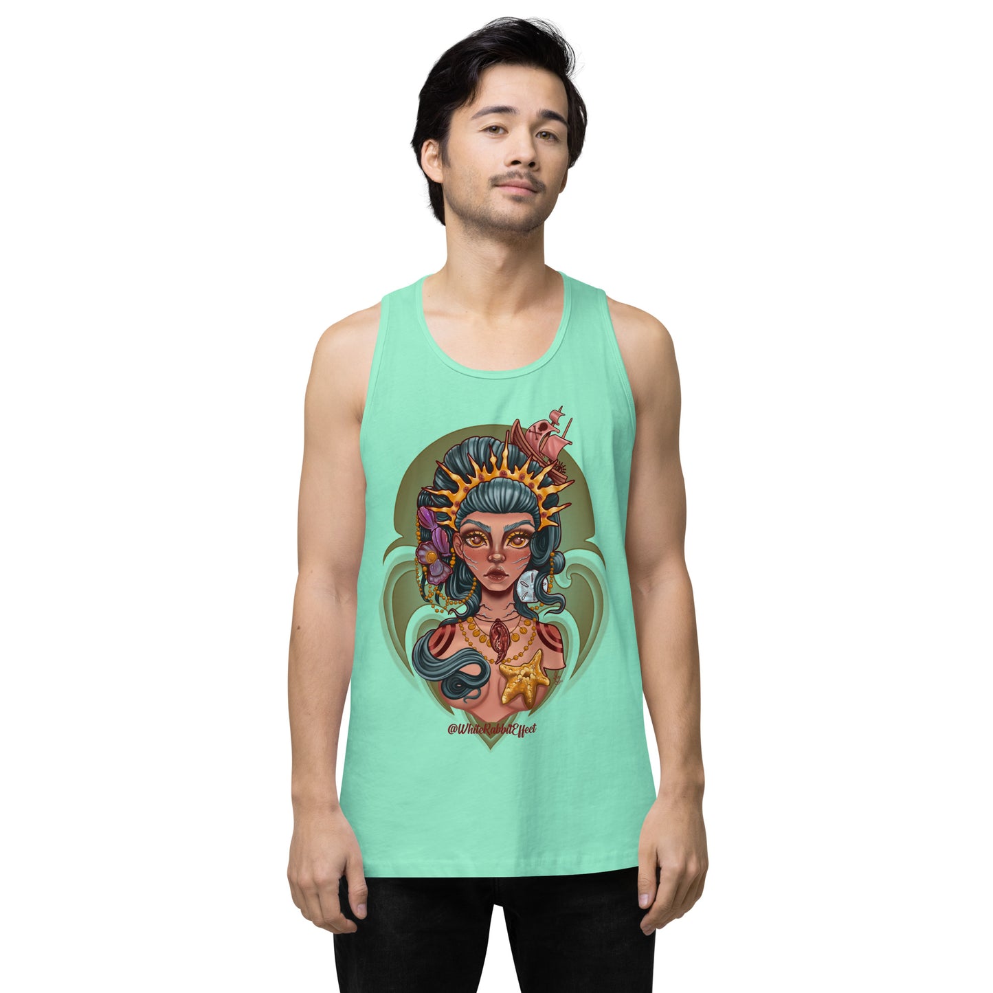 Men’s premium tank top - "Mermaid Queen"
