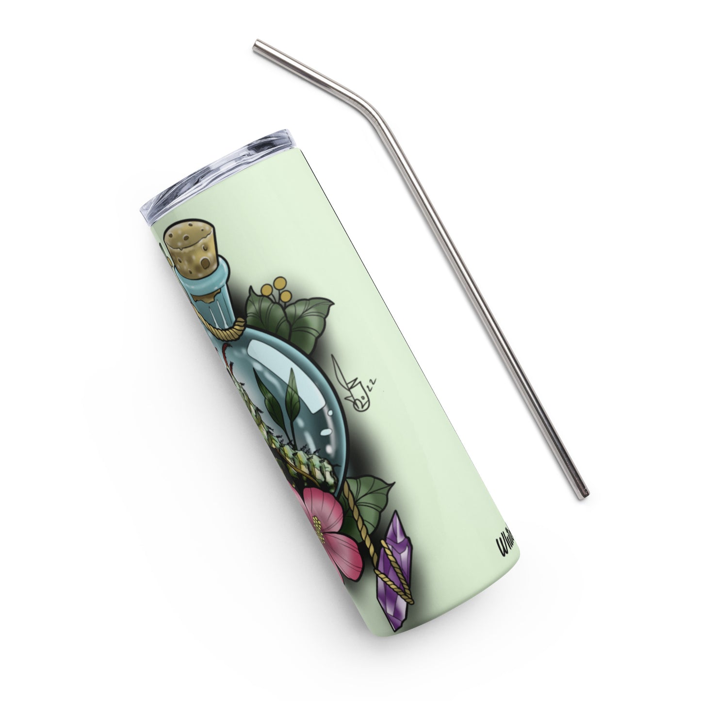 Stainless steel tumbler-"Horned Caterpillar"